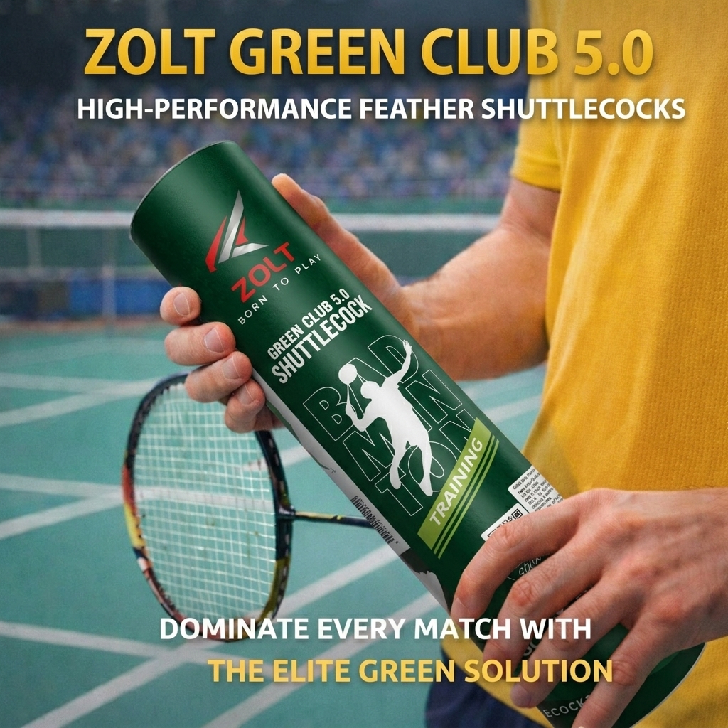ZOLT GREEN Shuttlecock - Premium Wholesale Badminton Equipment imported by Zolt International