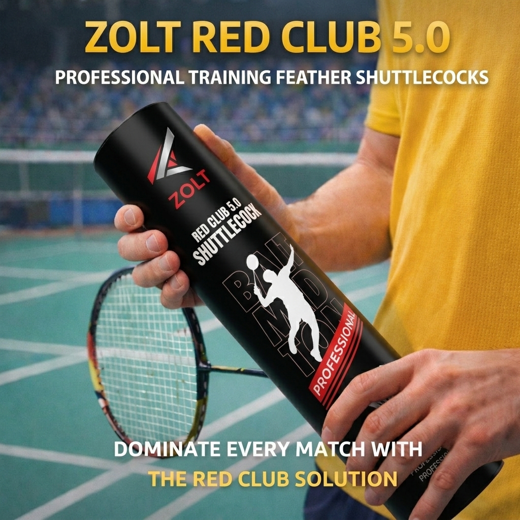 ZOLT RED Shuttlecock - Premium Wholesale Badminton Equipment imported by Zolt International